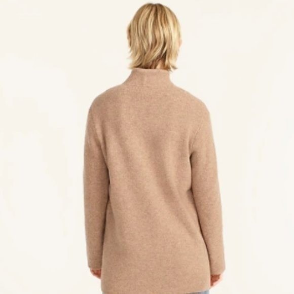 J.Crew Heather Mushroom Cocoon Sweater-Blazer - Size M - Picture 3 of 8